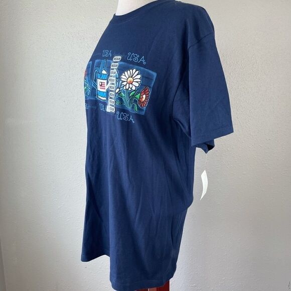 NWT PBX Basics USA Gardening T-Shirt Size M - Picture 3 of 5